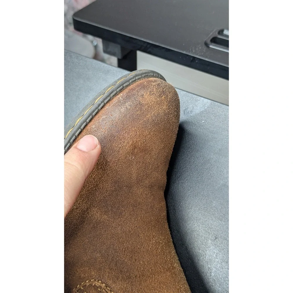 BOC Born Concept Ankle Booties Women's Size 9 Brown Suede Leather Slip On Heel